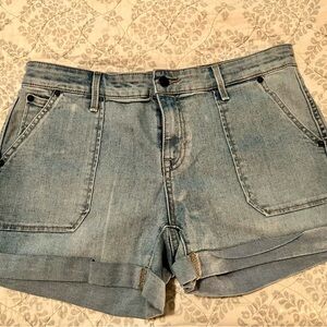 GAP Blue Jean Shorts with Cuffed Hems